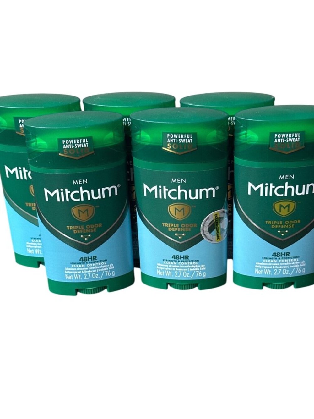 6x- Mitchum Men Clean Control 48HR Deodorant 2.7 Oz
